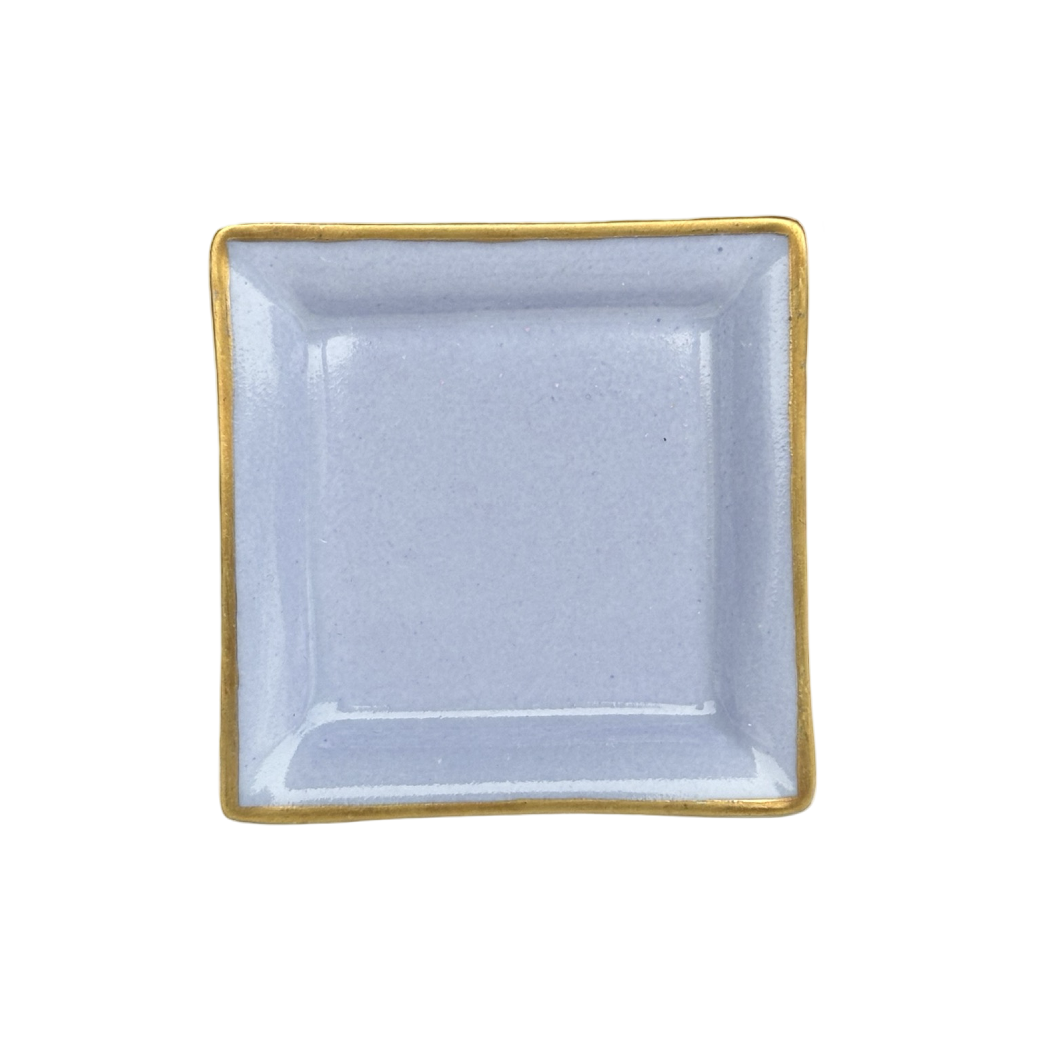 Vuotatasche piccolo o posacenere in porcellana di Limoges Glicine viola azzurro elegante e personalizzabile